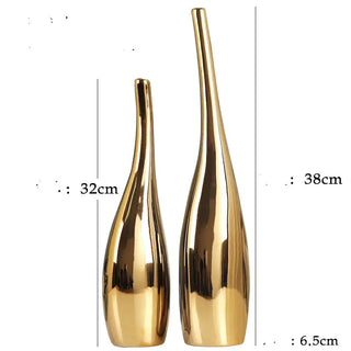 Gold Plating Ceramic Vases